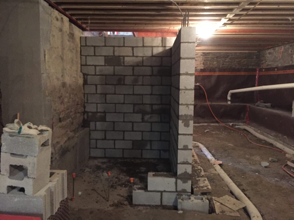 Concrete Block Elevator Shaft - Bond Masonry Ltd.